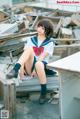 Coser@蠢沫沫 (chunmomo) Vol.035: 天台JK (40 photos) P37 No.122e27